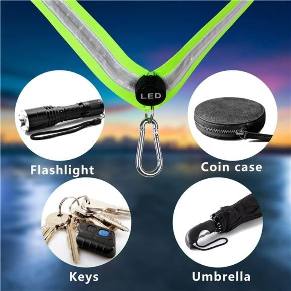 LED Night Running Gear High Visibility LED Flashing Sash Outdoor Running Cycling - Picture 6 of 6